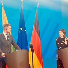 A. Baerbock: dalis brigados būtų dislokuojama Lietuvoje, dalis – Vokietijoje