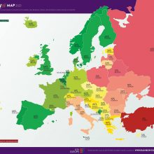 Europos šalių „Vaivorykštės indekse“ Lietuva užima 34-ąją vietą