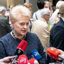 Balsavo D. Grybauskaitė: mums pasisekė dėl antrojo turo kandidatų