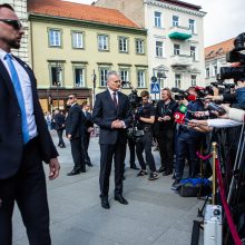 Gausios policijos pajėgos prižiūri G. Nausėdos inauguracijos renginius