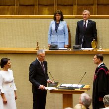 D. Grybauskaitės žinia: G. Nausėdai teks atsakomybė saugoti Konstituciją