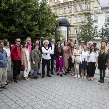 Vilniaus centras virto didele meno galerija po atviru dangumi