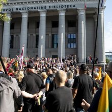 Protestas neapsiėjo be incidentų: sumuštas žmogus, sulaikyti du girti ir vienas su narkotikais