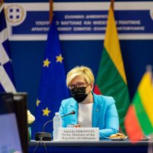 Graikijoje viešinti I. Šimonytė: Lietuva nėra migrantų koridorius į ES