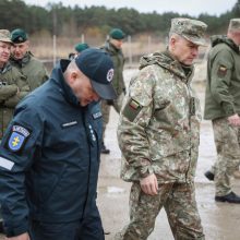 V. Rupšys: Baltarusijos pasienyje nuolat pasieniečiams padeda 1-2 tūkst. karių