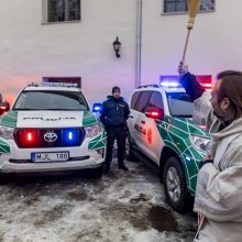 Policijai – 38 nauji automobiliai, vieną jų perduos kolegoms Ukrainoje