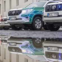 Policijai – 38 nauji automobiliai, vieną jų perduos kolegoms Ukrainoje