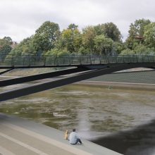 Aiškėja vaizdas, kaip atrodys naujas pėsčiųjų tiltas Vilniaus centre