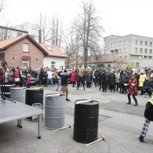 Prie senojo policijos pastato – protestas už kuriantį miestą