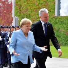 G. Nausėda dėl Astravo AE kreipėsi į A. Merkel: prašome pagalbos