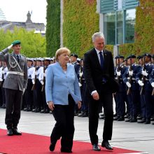 G. Nausėda dėl Astravo AE kreipėsi į A. Merkel: prašome pagalbos