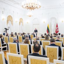 G. Nausėda užsienio ambasadorius ragina telktis remiant Ukrainą