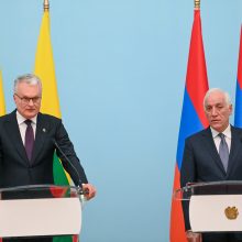 Į Lietuvą oficialaus vizito atvyksta Armėnijos prezidentas