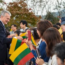 G. Nausėda pagerbė žydų gelbėtojo japonų diplomato Č. Sugiharos atminimą