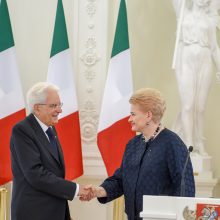 Italijos prezidentas reiškia solidarumą Lietuvai dėl kylančių saugumo iššūkių