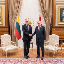 G. Nausėda lankosi Turkijoje: susitiko su R. T. Erdoganu