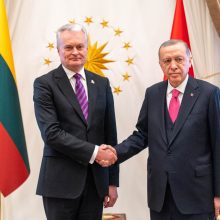 G. Nausėda lankosi Turkijoje: susitiko su R. T. Erdoganu