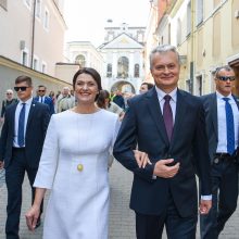 Gausios policijos pajėgos prižiūri G. Nausėdos inauguracijos renginius