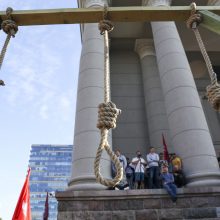 Protestas neapsiėjo be incidentų: sumuštas žmogus, sulaikyti du girti ir vienas su narkotikais