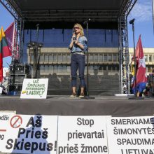 Protestas neapsiėjo be incidentų: sumuštas žmogus, sulaikyti du girti ir vienas su narkotikais