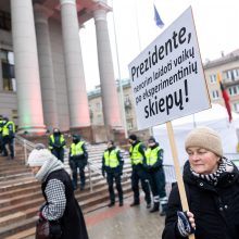 V. Landsbergis apie protestuotojus: nereikia jų vadinti žmonėmis – jie fašistai, „Jedinstvo“