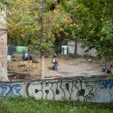 Piktžolėmis apaugę žemių kalnai Reformatų skvere piktina daugybę metų ten laisvalaikį leidusius vilniečius