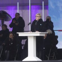 V. Landsbergis apie protestuotojus: nereikia jų vadinti žmonėmis – jie fašistai, „Jedinstvo“