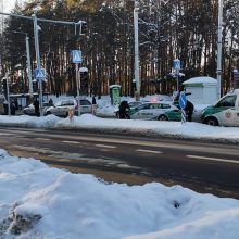 Nelaimė Vilniuje: į ligoninę išvežtas pėsčiųjų perėjoje partrenktas žmogus
