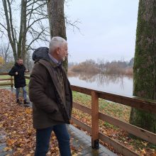 Meras: situacija Klaipėdos rajone slūgstant vandeniui Minijoje pamažu stabilizuojasi