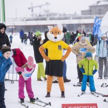 Prie Baltojo tilto oficialiai atidarytoje slidinėjimo trasoje susirungė drąsiausi vilniečiai