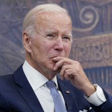J. Bidenas: V. Putinas nepalauš mūsų ryžto dėl paramos Ukrainai