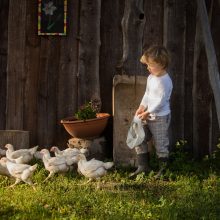 Buvusi kaunietė E. Jurkšienė mėgaujasi kiekviena akimirka kaime