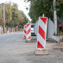 Kęstučio gatvės remonto pabaigos laukia ne tik vairuotojai, bet ir pėstieji