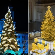 Kuri Kalėdų eglė šiemet pelnė jūsų simpatiją – Kauno ar Vilniaus?