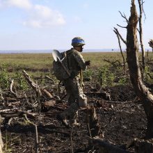 Ukrainos kariai skelbia išlaisvinę Kliščijivką rytinėje Donecko srityje