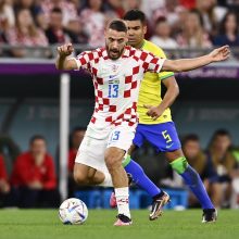 Pasaulio futbolo čempionate kroatai išsiuntė brazilus namo