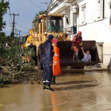 Graikijoje per potvynius žuvo mažiausiai penki žmonės