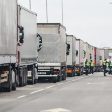 Vilkikai prie Šalčininkų punkto nuo penktadienio turi laukti kitoje vietoje