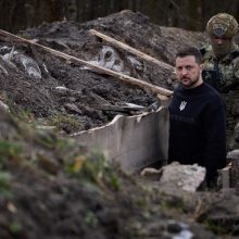Po pranešimo apie numuštus 36 dronus V. Zelenskis teigia, kad Rusija terorizuoja Ukrainą