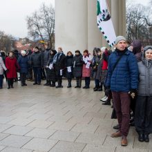 Tūkstančiai žmonių mitinge reikalavo didesnių algų mokytojams