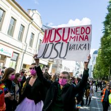 Išskirtiniai kadrai: konfliktai per „Kaunas Pride“ eitynes