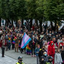 Išskirtiniai kadrai: konfliktai per „Kaunas Pride“ eitynes