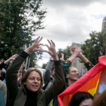 LGBT eiseną lydėjo ir maldos, ir vestuvės