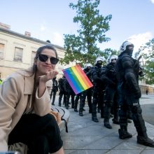 Išskirtiniai kadrai: konfliktai per „Kaunas Pride“ eitynes