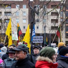 Tūkstantinis mitingas dėl NT mokesčio: uždaromas vienas iš Seimo įėjimų