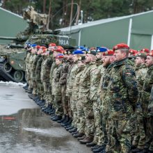 Rukloje tarnybą pradėjo penkioliktoji NATO priešakinių pajėgų kovinė grupė