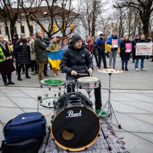 Protestas – po atostogaujančio Kauno mero kabineto langais  