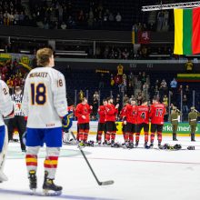 Pasaulio ledo ritulio čempionato starte – pergalė prieš ispanus
