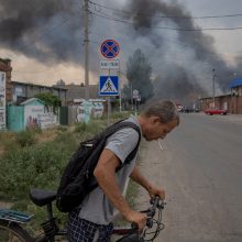 Karas: Rusijai tęsiant puolimą Donbase, Ukraina evakuoja žmones