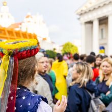 Lietuviai giedojo „Tautišką giesmę“